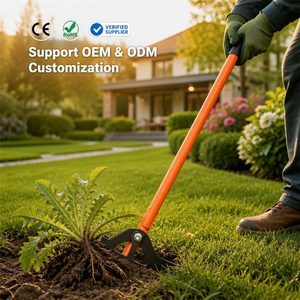 JH-Mech Durable Brush Grubber OEM ODM Garden Shrub Clearing Manual Operated Hardened Steel Teeth Solid Steel Root Remover - Product Image 3