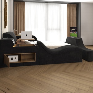 <span class=keywords><strong>Lit</strong></span> intelligent multifonctionnel moderne en tissu, taille Queen/<span class=keywords><strong>King</strong></span>, avec massage électrique, meubles de chambre à coucher, <span class=keywords><strong>lit</strong></span> réglable, meuble TV - Product Image 4