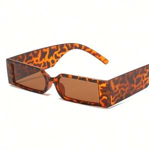 Nouvelles Lunettes de Soleil Carrées Rétro Tendance 2025 pour Hommes et Femmes, Monture Noire Rectangulaire, Protection UV400 - Product Image 6