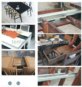 Temax Loại Mới Vô Hình Pull-out 5-Fold Monopod Đường Sắt Ghế Đường Sắt Bảng Slide Cho Đồ Nội Thất Phụ Kiện - Product Image 4