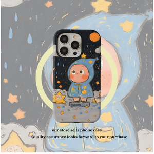 เคสโทรศัพท์ลายการ์ตูน TPU สีดำ สำหรับ iPhone 16 ป้องกันการตกกระแทก - Product Image 1