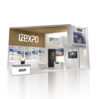 Выставочный стенд Izexpo Double Deck с двумя ярусами, регулируемый по размеру, с возможностью установки телевизора