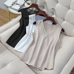 Chiffon Top Shirt Damen Schwarzes Hemd Sommer Elegantes Korsett Vintage Office Plus Size Satin Seiden hemd