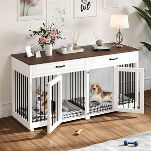 Cama Moderna y Resistente de Madera para Perros, Mueble para Apartamento o Dormitorio, para Perros Medianos o 2 Mascotas Pequeñas - Product Image 1