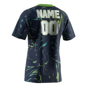 T-shirt de sport pour homme, col rond, Dry-Fit, sublimation, design Polonie, kaki, rugby - Product Image 2