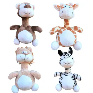 Venta al por mayor personalizado lindo divertido ojos grandes animal de peluche de juguete mascota muñeca regalo para mascotas