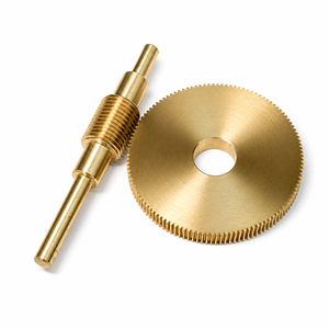 Set Riduttore a <span class=keywords><strong>Vite</strong></span> <span class=keywords><strong>Senza</strong></span> <span class=keywords><strong>Fine</strong></span> in Ottone Modulo 0.4 Rapporto 1:120, con Superficie Dentata Temprata, Monofase, per Telescopio - Product Image 1