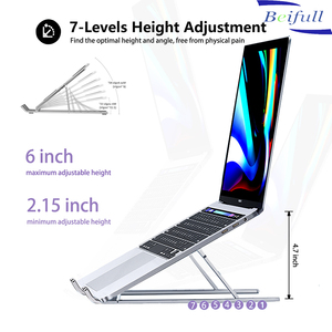<span class=keywords><strong>Supporto</strong></span> portatile in alluminio regolabile per computer portatile macbook pr con <span class=keywords><strong>supporto</strong></span> per notebook da 10 a 18 pollici <span class=keywords><strong>PC</strong></span> - Product Image 2