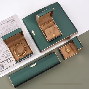 Blue Flip Jewelry <b>Box</b> Fashion Ring Necklace Bracelet High-end <b>Earrings</b> Storage Special Clearance <b>Box</b> - Product Image 1