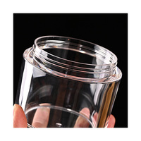 Bouteilles en plastique acrylique transparentes 80ml 100ml 120ml produits de santé de qualité alimentaire boîtes d'emballage pour capsules pilules médecine