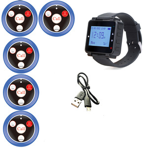 Nouveau design de montre avec fonction d'appel par vibration, bouton d'appel pour serveur, système de téléavertisseur pour table, restaurant, café, hôpital, service client - Product Image 6