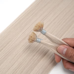 Extensioni per capelli in cheratina italiana pre-bonded con punta piatta mini K, a doppia trama, per saloni - Vendita all'ingrosso - Product Image 1