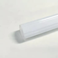 Tube diffuseur de lumière linéaire LED en polycarbonate blanc laiteux de qualité optique, style côtier moderne, tailles personnalisées, écologique