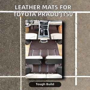 Tấm lót sàn xe hơi bằng da cho Land Cruiser Prado 2009-2020 J150 5 7 chỗ, tính năng 3D, tương thích với các mẫu <span class=keywords><strong>Mirage</strong></span> G4 và Ecosport - Product Image 2