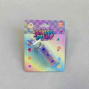 ของเล่นกดปลดปล่อยความเครียดแบบพลาสติก บรรจุในกล่องพลาสติกแบบแผง  รุ่น Cross-border Explosions 12349  พร้อมพวงกุญแจ - Product Image 5