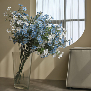 <span class=keywords><strong>Flores</strong></span> Artificiales de Seda al por Mayor, Ramas de <span class=keywords><strong>Flores</strong></span> Miniatura de 5 Ramificaciones, Simulación de <span class=keywords><strong>Flores</strong></span> de Tacto Real para Decoración del Hogar, Bodas <span class=keywords><strong>y</strong></span> Fiestas - Product Image 2