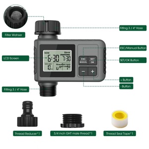 Smart Gray Large-Screen <b>Timer</b> Irrigation Controller Outdoor Yard Watering System Automatic Irrigation <b>Timer</b> Easy Gardening - Product Image 3