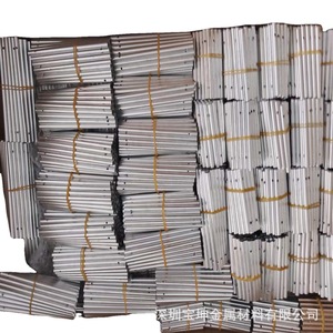 Tubos de aluminio de 6 mm de diámetro, 70-115 mm de longitud, redondos plateados para guarderías - Product Image 2