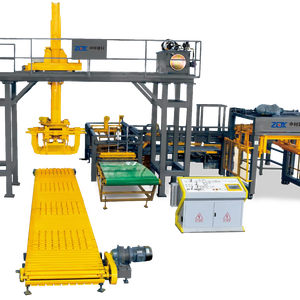 Ligne de production de machines automatiques de palettisation, d'empilage et d'emballage de blocs de béton et de briques, facile à utiliser, palettisation de haut niveau - Product Image 2