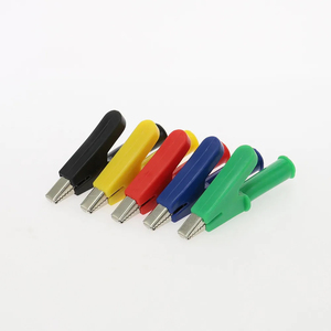 Pinces crocodiles <span class=keywords><strong>P2002</strong></span> 5 couleurs 380V 20A pinces crocodiles dossiers de test de sécurité pour fiches bananes 4mm 56MM - Product Image 3