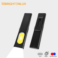 Lampe de travail mini COB CE 450LM rechargeable Type-C avec clip magnétique, lampe torche LED de poche EDC en gros