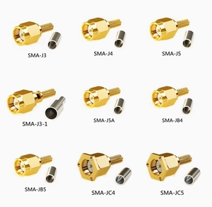 Connecteurs RF SMA-J3/J4/J5 pour câbles flexibles, compatibles avec les câbles : SFT-50-1.5-1, SFT-50-2-1, SYV-50-3 - Product Image 2