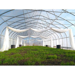 Serre agricole tunnel monopente en PE de haute qualité, petite taille, facilement assemblable, avec couverture en film pour la culture de tomates/concombres - Product Image 3