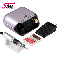 Machine de manucure professionnelle SML polisseuse d'art d'ongle électrique perceuse d'art d'ongle essentielle avec salon et usage domestique