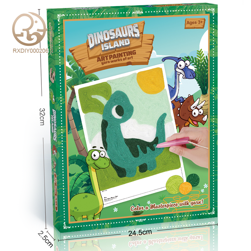 Dessin en laine (Dinosaure)