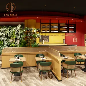 Design 3D pub commerciale e ristorante mobili fast food bar bar stand ristorante posti a sedere tavoli e sedie