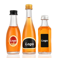 Mini bouteilles de vin en verre avec Logo personnalisé de haute qualité, de luxe Unique et exquis de 50ml