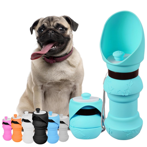 Bouteille d'eau portable pour chien, produits en gros, bouteille d'eau pliable en silicone de qualité alimentaire pour animaux de compagnie, pour l'extérieur - Product Image 1