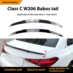 Baboos 2022 + accessoires de modification d'assemblage supérieur d'aile arrière nouveau pare-chocs de Type de mise à niveau pour pare-chocs de voiture de classe C <span class=keywords><strong>W206</strong></span> C200 C260 C300 - Product Image 2