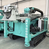 Plataforma de Perforación de Núcleo de Diamante Hidráulica Completa Portátil HF1000D para Minería de Oro y Canteras, 1000 m de Profundidad, con Motor Principal y Componentes del Motor