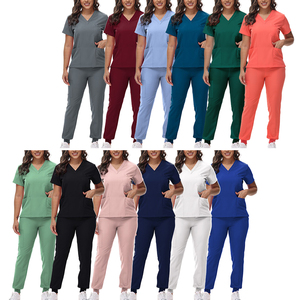 Uniforme <span class=keywords><strong>de</strong></span> <span class=keywords><strong>enfermera</strong></span> antiestático elástico <span class=keywords><strong>de</strong></span> bajo <span class=keywords><strong>precio</strong></span>, <span class=keywords><strong>bata</strong></span> quirúrgica <span class=keywords><strong>de</strong></span> médico, monos <span class=keywords><strong>de</strong></span> cirujano - Product Image 2
