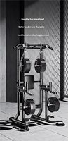 Station de traction et de dips multifonctionnelle, barre de traction réglable en hauteur pour la musculation et la calisthénie à domicile
