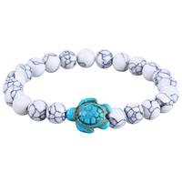 Offre Spéciale pierres naturelles 8mm magnifiques pierres précieuses semi-précieuses guérison cristal extensible unisexe graine tortue perle Bracelets
