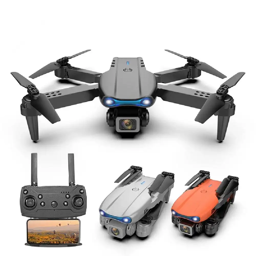 E99 Cheap Drone 4K Suitcase Quadrocopter Fpv Mini Drone With Dual Cameras Foldable RC Dron Smart Follow Me Wide Angle