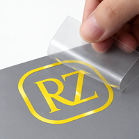 Autocollant de logo personnalisé transférable, autocollant adhésif UV DTF, autocollant de transfert imperméable, logo en relief, autocollant de transfert UV pour bouteille en verre