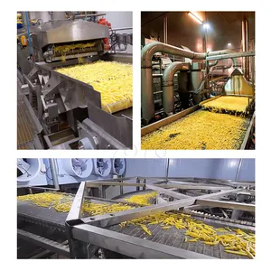 Industrie vollautomatische Pommes-Herstellungsmaschine Chips-Frottee-Maschine Kartoffel-Frottee-Maschine