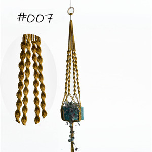 Offres Spéciales 100% fait à la main <span class=keywords><strong>en</strong></span> <span class=keywords><strong>macramé</strong></span> plante cintre <span class=keywords><strong>pot</strong></span> de fleur cintre pour décoration murale jardin - Product Image 5