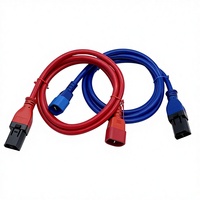 Cable de Extensión de Alimentación de Alta Potencia 30A 400V Compatible con Conector SAF-D-GRID a IEC320 C14 para Centro de Datos y Rack de Servidores de Alta Densidad
