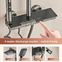 Mejor Vendido en Stock: Conjunto de Ducha Termostática con Teclado de Piano, 4 Modos, 4 Salidas, Rociador Suave, Cromado - El Favorito de Europa y América