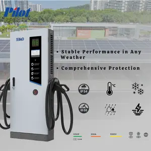 Pilot Sino Commerical Level 3 Charging Station CCS2 CCS1 ChadeMo DC Fast EV Car Charger 60kw