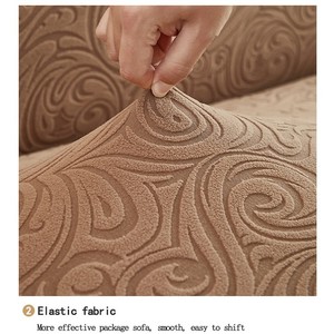 Housse de canapé élastique lavable anti-dérapante 4 places en velours Jacquard pour canapé ou Le <span class=keywords><strong>Canape</strong></span> - Product Image 2