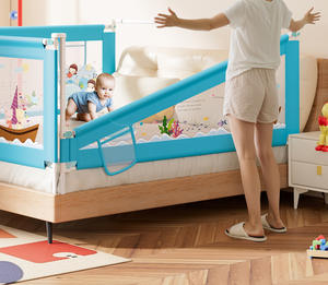Barandilla de Seguridad Vertical Universal de Plástico Anticaídas para Camas de Bebés y Niños, de 2m x 1.8m, Tamaño Grande - Product Image 1