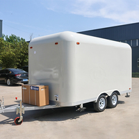 Chammp 2026 Nouvelle petite remorque alimentaire mobile blanche vierge personnalisable, stand de concession commercial pour entreprise de restauration rapide