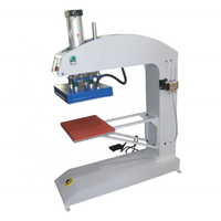 Presse à chaud pneumatique automatique 20x20cm pour l'impression par sublimation sur sacs à dos, équipement de transfert de logo et d'étiquettes par sublimation