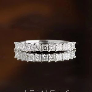 Anillo de Boda Xinfly de Oro Blanco de 18k con Diamante Natural de Corte Princesa de 0.50ct 0.58ct - Product Image 3