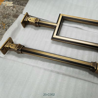 CAROLA Balustrade décorative moderne minimaliste en laiton de haute qualité, style romain, pour escalier, montée au sol, pour villa et hôtel